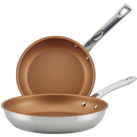 AYESHA CURRY Ayesha Curry 70208 Stainless Steel Nonstick Skillet - Pack of 2 70208